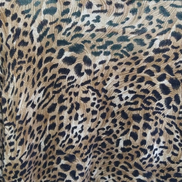 VTG Dana Buchman vintage glamour,  leopard asymmetrical neckline - Picture 5 of 10
